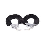 Bound to Play. Heavy Duty Furry Handcuffs Black
